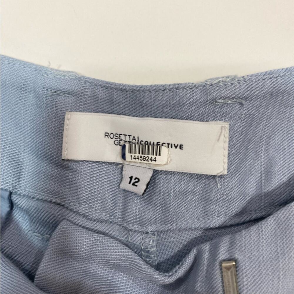 Rosetta Getty Blue Wide Leg Trousers Size 12 - Picture 5 of 8